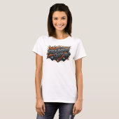 Statement Roze TRAINING DAY Tekst Ontwerp T-shirt (Voorkant volledig)
