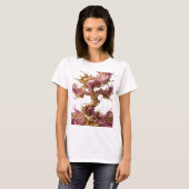 Statement Zilver ABSTRACTE KUNST Kunstprint v2 T-shirt (Voorkant volledig)