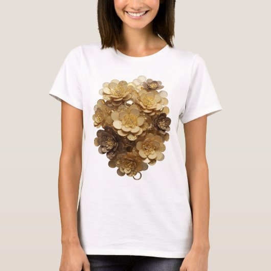 Statement Zilver ABSTRACTE KUNST Kunstprint v3 T-shirt (Voorkant)