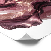 Statement Zilver ABSTRACTE KUNST Ontwerp Poster (Hoek)