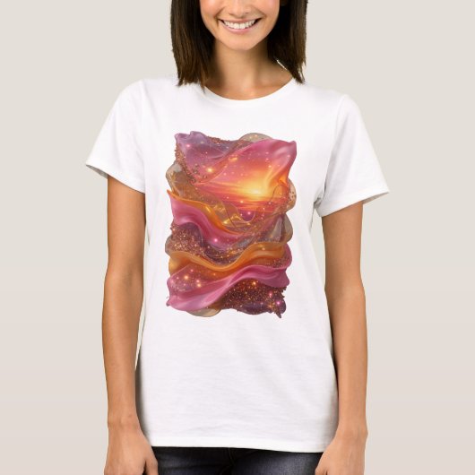 Statement Zilver ABSTRACTE KUNST Statement T-shirt (Voorkant)