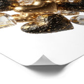 Statement Zilver HARTEN VAN GOUD EN GLAS Poster (Hoek)