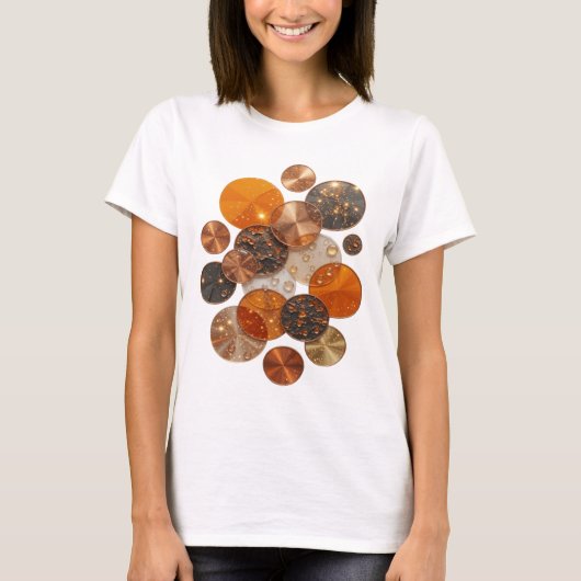 Statement Zilver KOPEREN BAL Custom T-shirt (Voorkant)