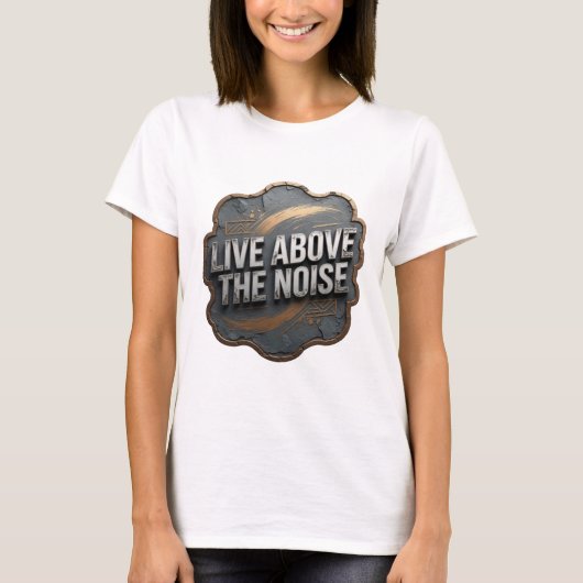Statement Zilver LEVIJE BOVEN DE Lawaai T-shirt (Voorkant)