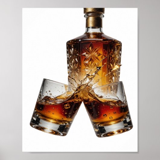 Statement Zilver WHISKY Poster (Voorkant)
