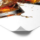 Statement Zilver WHISKY SPLASH Poster (Hoek)