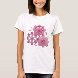 Statement Zilveren TANDWIELEN EN STERREN Shirt Ont