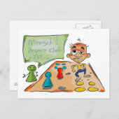 Statementkarte "Mensch ärgere dich nicht" Briefkaart (Voorkant / Achterkant)