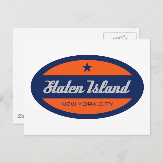 *Staten Island Briefkaart (Voorkant / Achterkant)