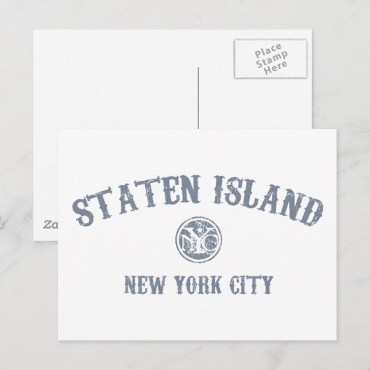 *Staten Island Briefkaart (Voorkant / Achterkant)
