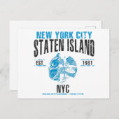 Staten Island Briefkaart (Voorkant / Achterkant)