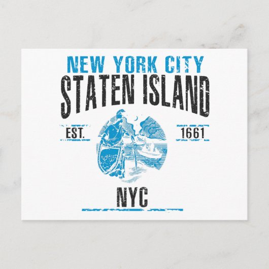 Staten Island Briefkaart (Voorkant)
