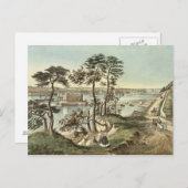 Staten Island en de Narrows van Fort Hamilton Briefkaart (Voorkant / Achterkant)