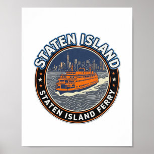 Staten Island Ferry – Doortocht bij dageraad Poster