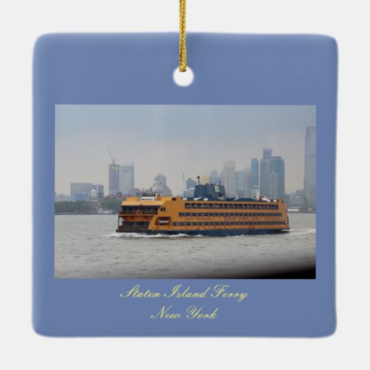 Staten Island Ferry Keramisch Ornament (Achterkant)