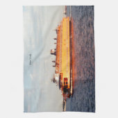 Staten Island Ferry keukenhanddoek (Verticaal)