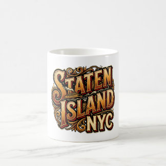 Staten Island Ferry New York City Scheepvaart Illu Koffiemok