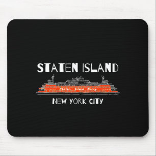Staten Island Ferry New York Grafische Kunst Muismat
