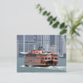 Staten Island Ferry New York Harbor Post Card Briefkaart (Staand voorkant)