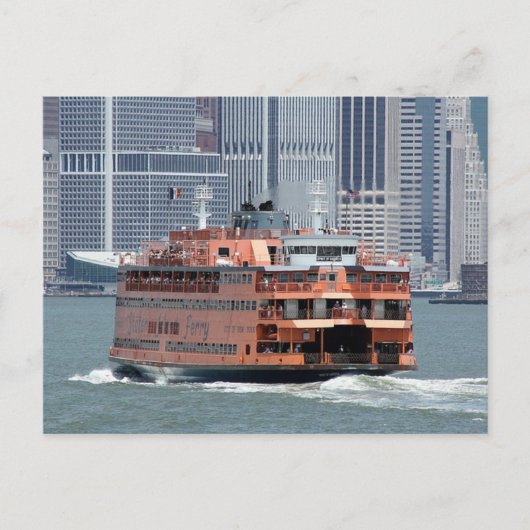 Staten Island Ferry New York Harbor Post Card Briefkaart (Voorkant)