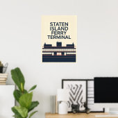 Staten Island Ferry Terminal Poster (Thuiskantoor)