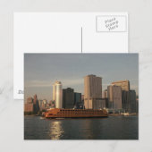 Staten Island Ferry & Twin Towers in Memoriam uitz Briefkaart (Voorkant / Achterkant)