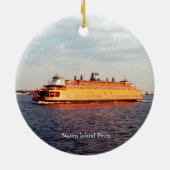 Staten Island Ferry-versiering Keramisch Ornament (Achterkant)