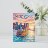 Staten Island Ferry VS Briefkaart (Staand voorkant)