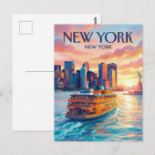 Staten Island Ferry VS Briefkaart (Voorkant / Achterkant)
