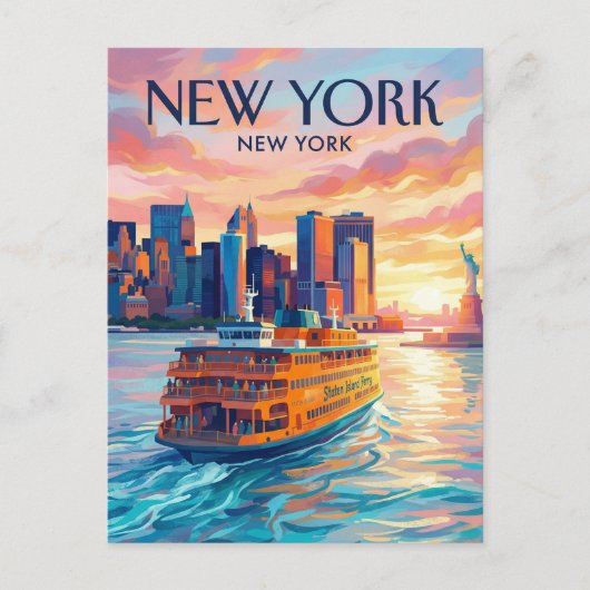 Staten Island Ferry VS Briefkaart (Voorkant)