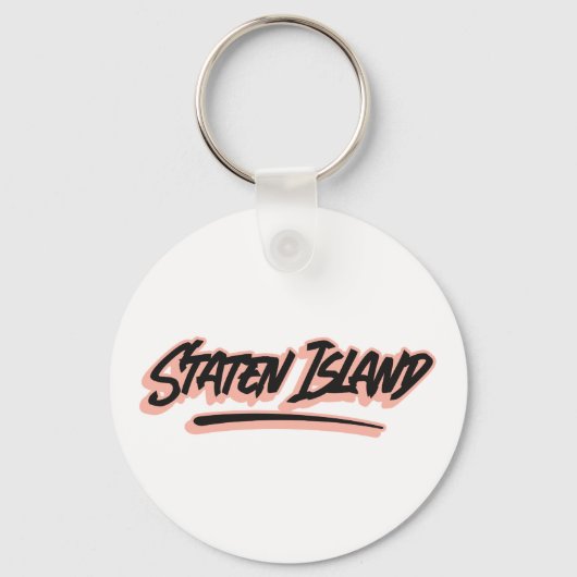 Staten Island Graffiti Style Sleutelhanger (Achterkant)