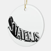 Staten Island-kerstversiering Keramisch Ornament (Links)