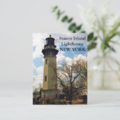 Staten Island Lighthouse, New York Briefkaart (Staand voorkant)