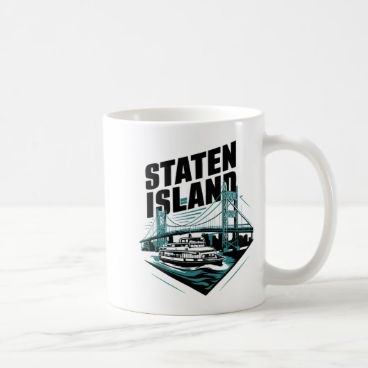 Staten Island New York Ferry _1  Koffiemok (Rechts)
