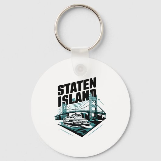 Staten Island New York Veerboot _1 Sleutelhanger (Voorkant)