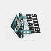 Staten Island New York Veerboot Fleece Deken (Voorkant (Horizontaal))