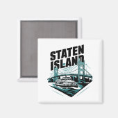 Staten Island New York veerboot Magneet (Voorkant / Achterkant)