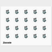 Staten Island New York Veerboot Ronde Sticker (Vel)