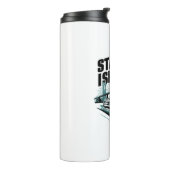 Staten Island New York Veerboot Thermosbeker (Gedraaid links)