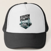 Staten Island New York Veerboot Trucker Pet (Voorkant)
