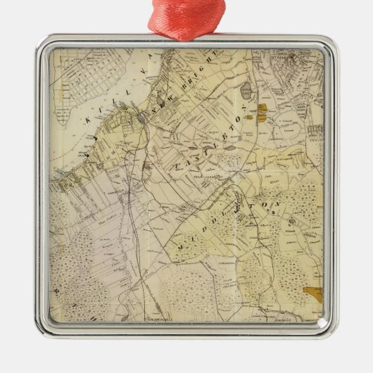 Staten Island North Metalen Ornament (Voorkant)