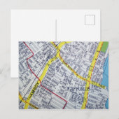 Staten Island, NY  Map Briefkaart (Voorkant / Achterkant)