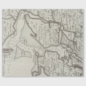  Staten Island & NYC Harbor Map (1733) Cadeaupapier (Vlak)