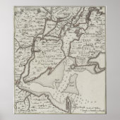 Staten Island & NYC Harbor Map (1733) Poster (Voorkant)