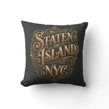 Staten Island Nyc Weelderig Gouden Filigraanemblee
