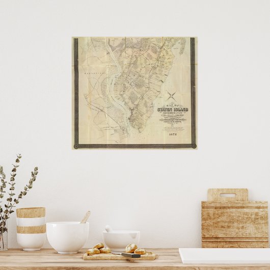 Staten Island South Poster (Keuken)