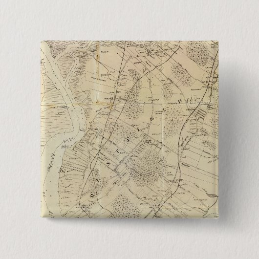 Staten Island South Vierkante Button 5,1 Cm (Voorkant)