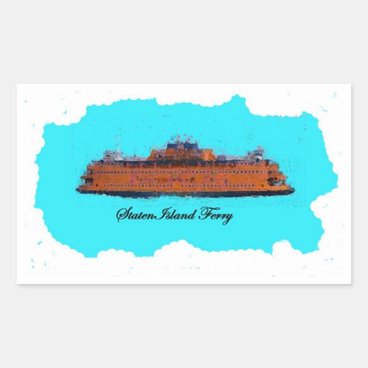 Staten Island Veerboot Sticker (Voorkant)