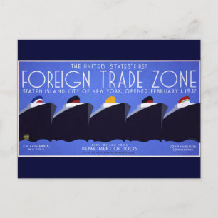 Staten Island WPA Poster Briefkaart
