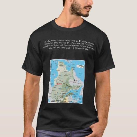 Staten, provincies en territoria - Quebec T-shirt (Voorkant)